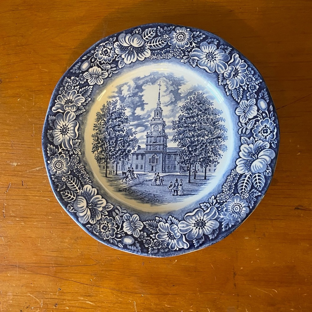 Staffordshire Liberty Blue Dinner Plate